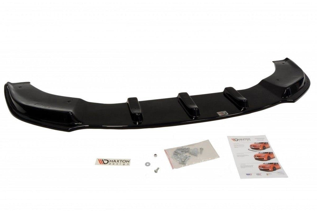 Maxton Design Street+ Spoilerlippe Front Ansatz passend für Skoda Octavia Mk2 schwarz Hochglanz