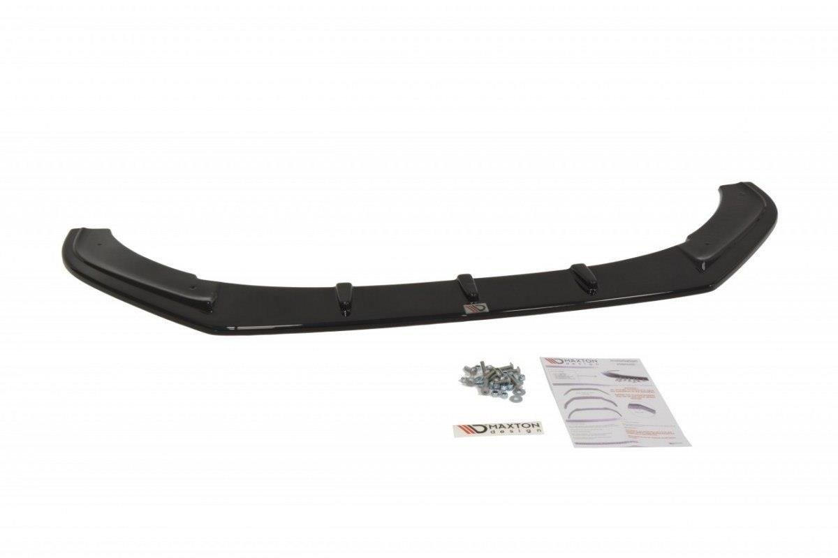 Maxton Design Street+ Spoilerlippe Front Ansatz V.1 passend für VW Polo GTI Mk5 Facelift schwarz Hochglanz