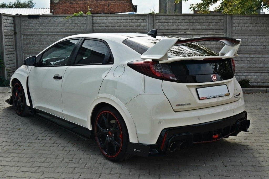 Maxton Design SPORT Heck Ansatz Flaps Diffusor passend für HONDA CIVIC IX TYPE R