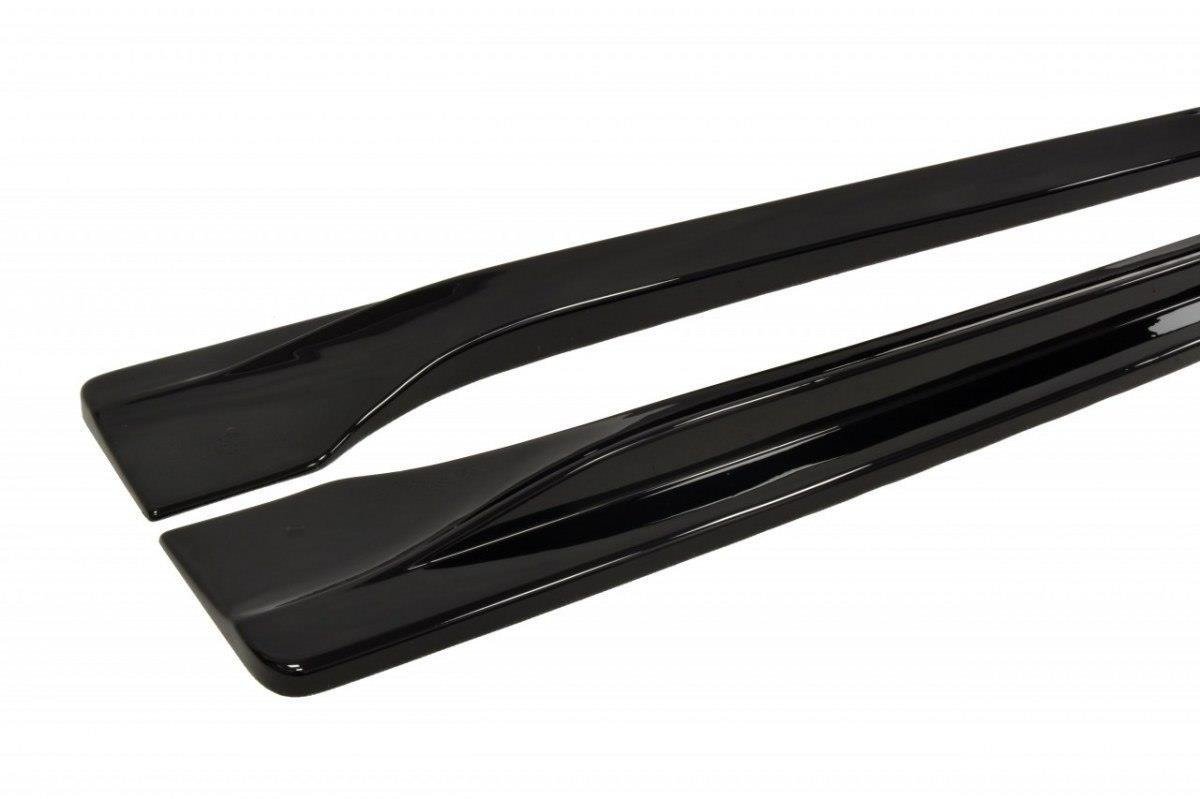 Maxton Design Street+ Seitenschweller Leisten passend für Jeep Grand Cherokee Summit WK2 Facelift schwarz Hochglanz