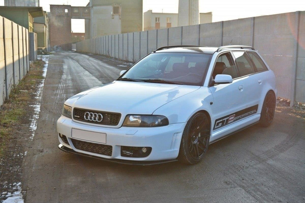 Maxton Design Street+ Seitenschweller Leisten passend für AUDI RS4 B5 schwarz Hochglanz