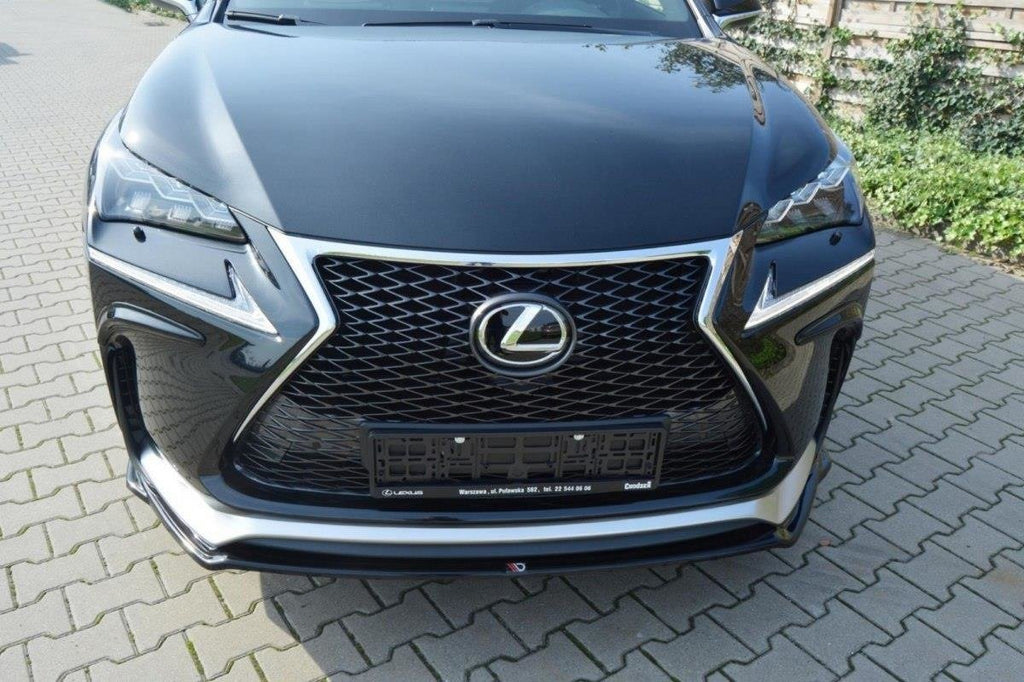 Maxton Design Front Ansatz V.1 für Lexus NX Mk1 F-Sport schwarz matt