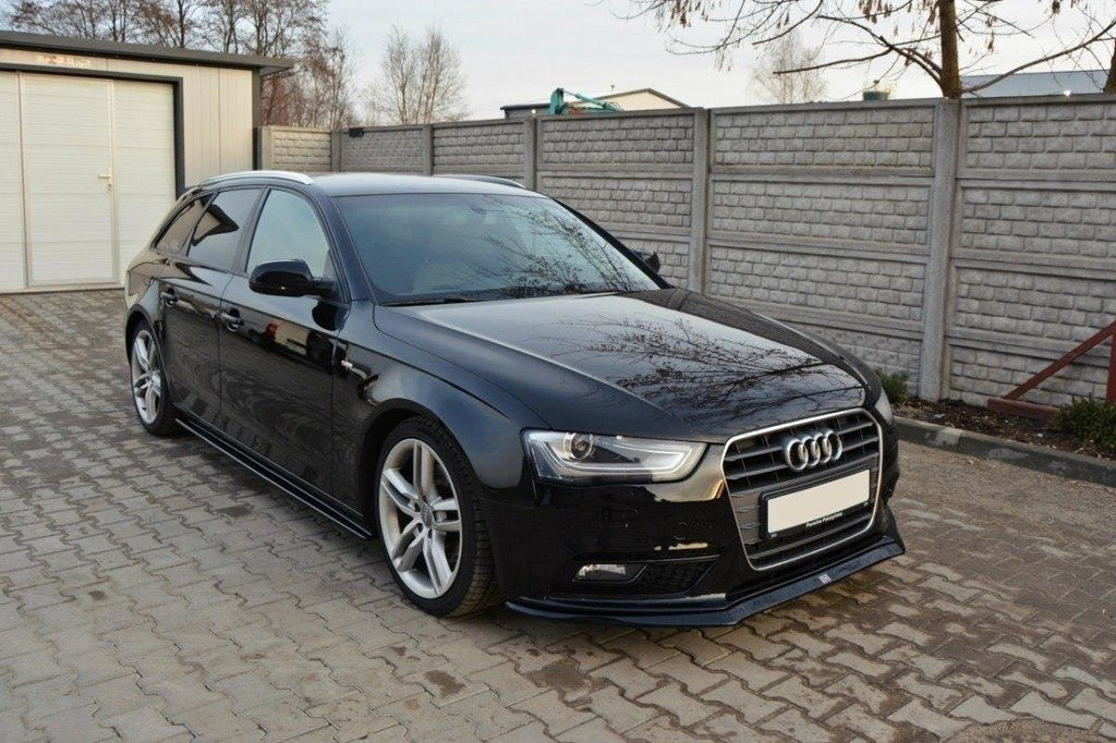 Maxton Design Front Diffuser V.2 Audi A4 B8 FL schwarz Hochglanz für Audi A4
