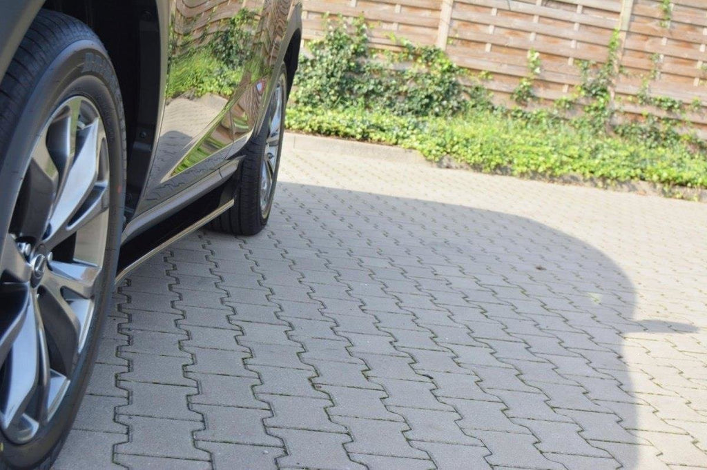 Maxton Design Street+ Seitenschweller Leisten passend für Lexus NX Mk1 /Mk1 Facelift schwarz Hochglanz