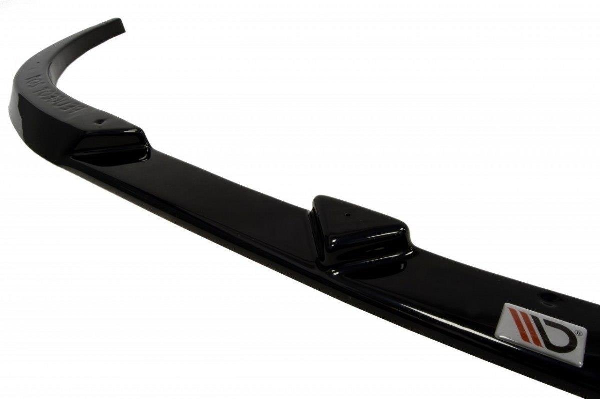 Maxton Design Street+ Spoilerlippe Front Ansatz passend für PEUGEOT 207 vor Facelift schwarz Hochglanz