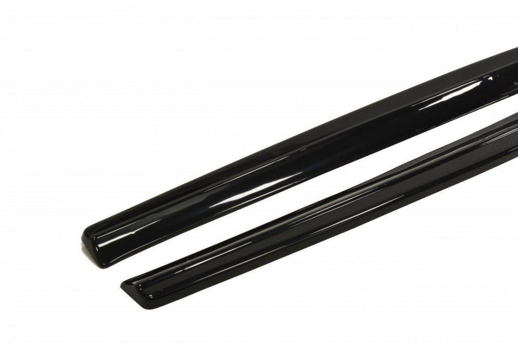 Maxton Design Street+ Seitenschweller Leisten passend für Seat Leon MS Design Mk2 schwarz Hochglanz