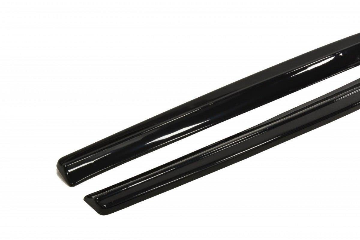 Maxton Design Street+ Seitenschweller Leisten passend für Seat Leon MS Design Mk2 schwarz Hochglanz