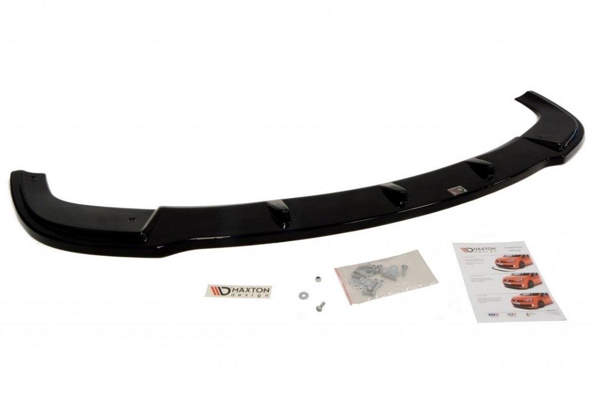 Maxton Design Street+ Spoilerlippe Front Ansatz passend für BMW 5er E60 M Paket schwarz Hochglanz