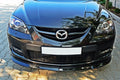 Maxton Design Street+ Spoilerlippe Front Ansatz passend für Mazda 3 MPS Mk1 schwarz Hochglanz