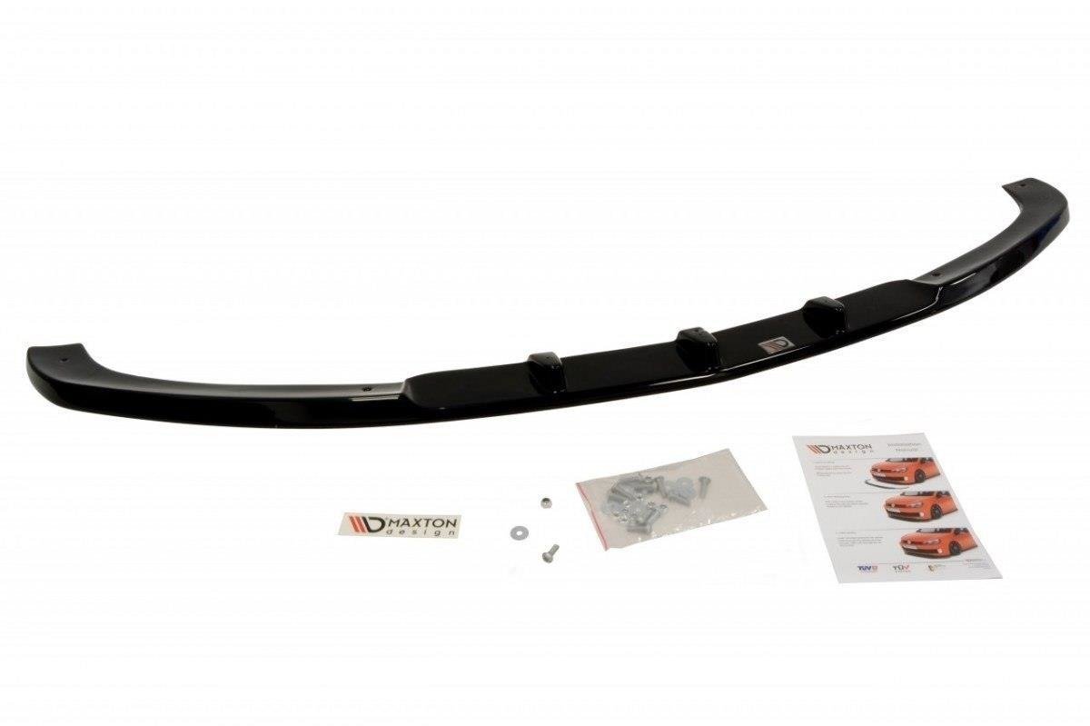 Maxton Design Street+ Spoilerlippe Front Ansatz passend für MERCEDES GLK W204 (FÜR STANDARD STOßSTANGE) schwarz Hochglanz