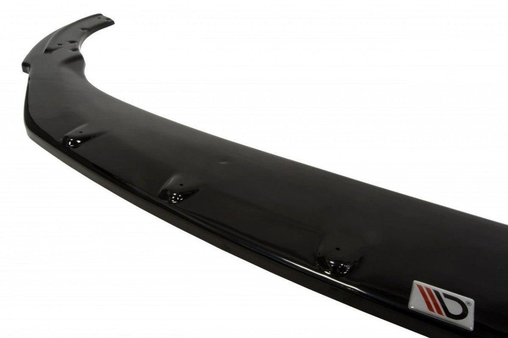 Maxton Design Street+ Spoilerlippe Front Ansatz passend für Skoda Fabia Mk2 FL schwarz Hochglanz