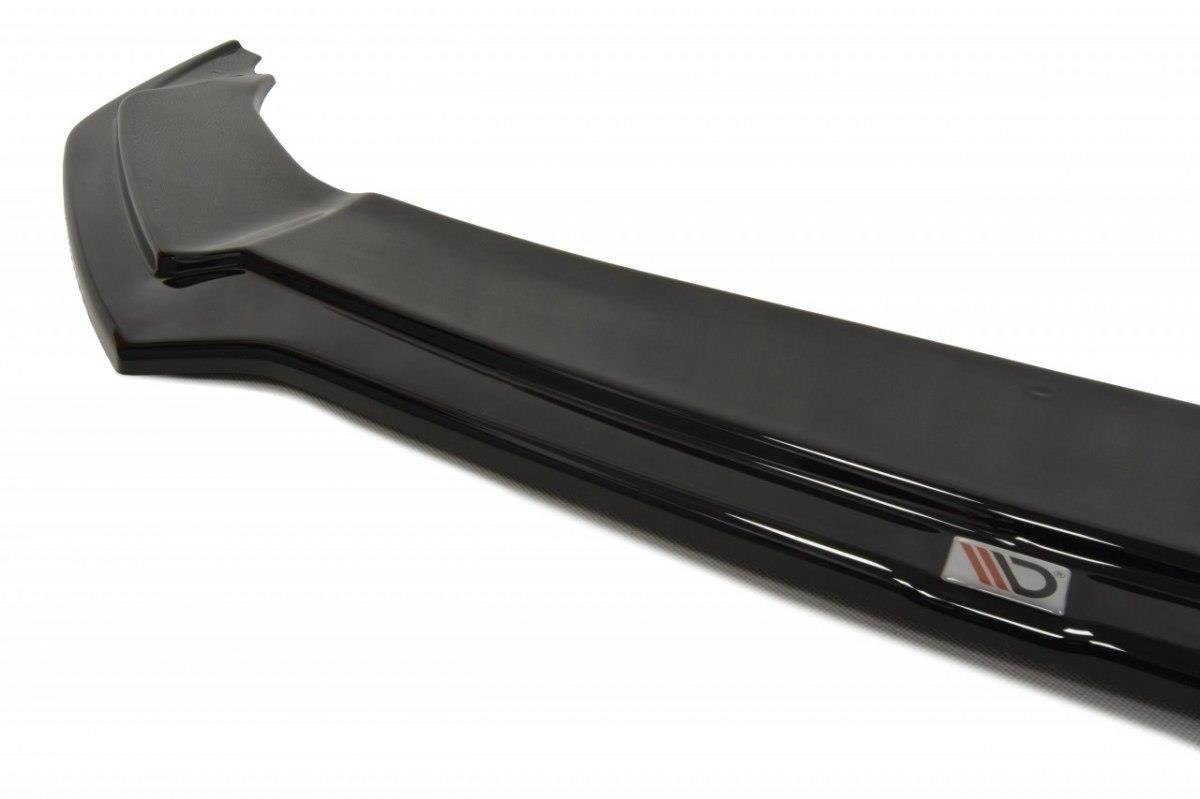 Maxton Design Street+ Spoilerlippe Front Ansatz V.2 passend für Audi TT RS 8J schwarz Hochglanz