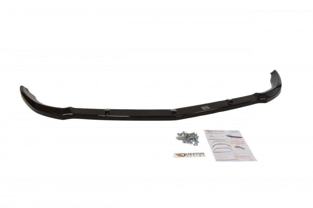 Maxton Design Street+ Spoilerlippe Front Ansatz passend für MERCEDES CLS C219 Serie schwarz Hochglanz