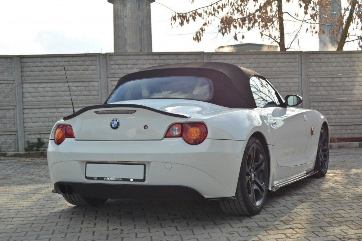 Maxton Design Spoiler CAP passend für BMW Z4 E85 vor Facelift schwarz Hochglanz