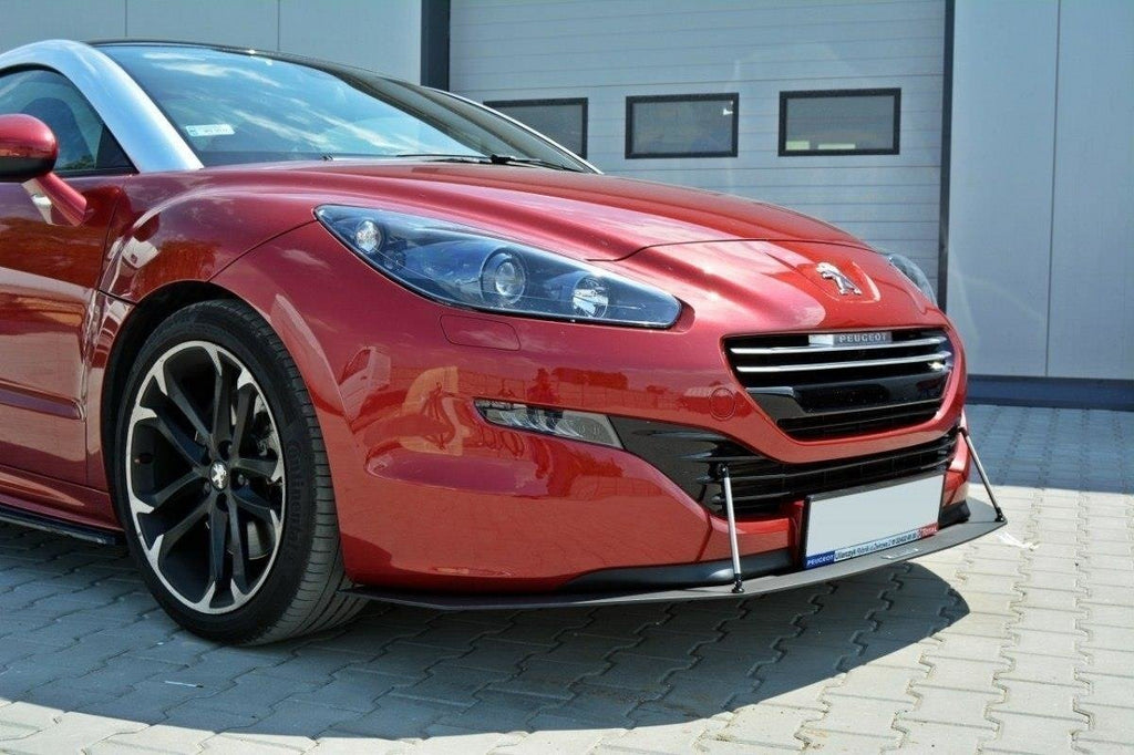 Maxton Design Racing Street+ Spoilerlippe Front Ansatz passend für PEUGEOT RCZ FACELIFT