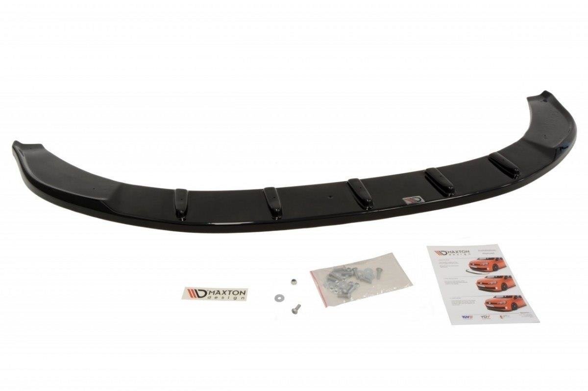 Maxton Design Street+ Spoilerlippe Front Ansatz passend für Skoda Superb Mk2 (Fur Sport Frontansatz) schwarz Hochglanz