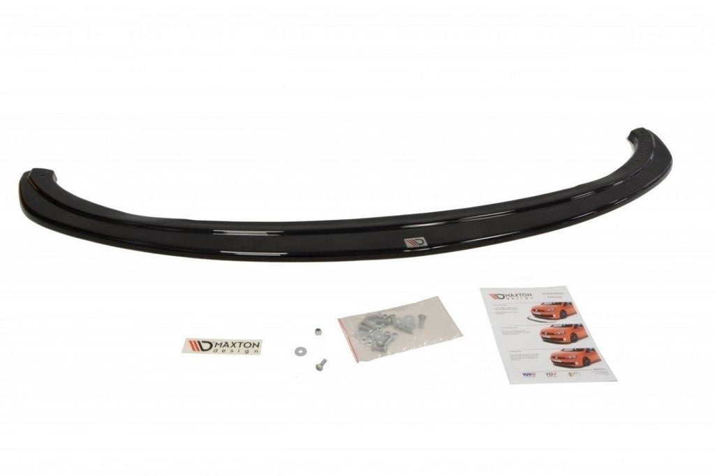 Maxton Design Street+ Spoilerlippe Front Ansatz passend für v.2 BMW Z4 E85 vor Facelift schwarz Hochglanz
