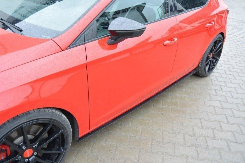 Maxton Design Racing Seitenschweller Ansatz SEAT LEON III CUPRA / FR für Seat Leon Cupra Mk3