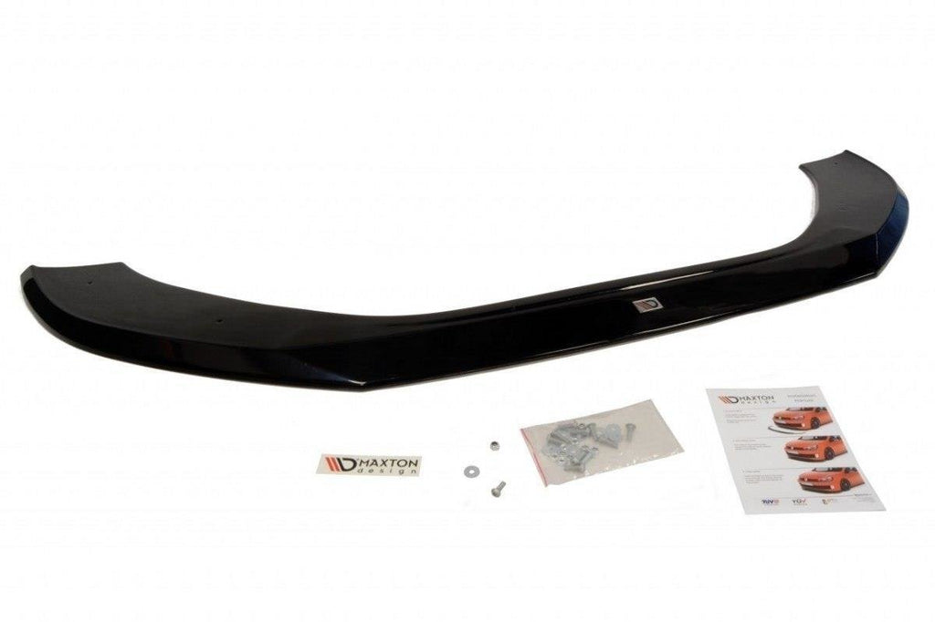 Maxton Design Street+ Spoilerlippe Front Ansatz passend für Audi A6 Ultra C7 FL schwarz Hochglanz