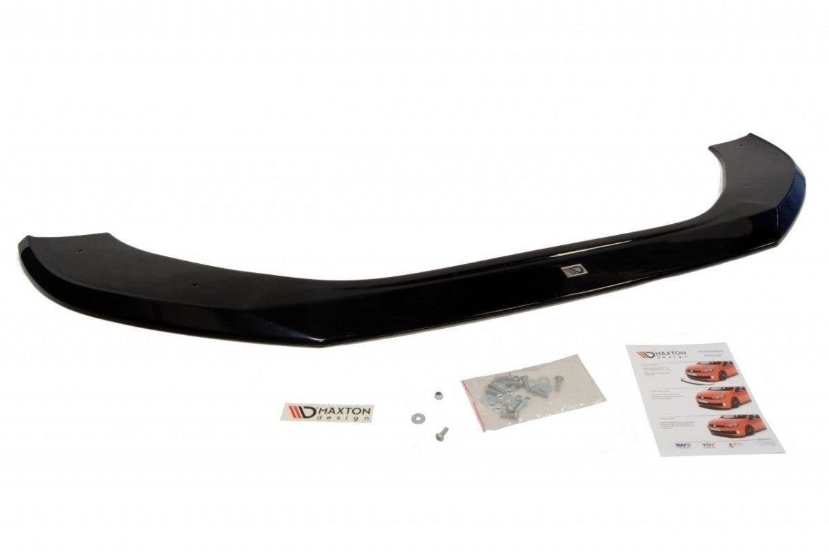 Maxton Design Street+ Spoilerlippe Front Ansatz passend für Audi A6 Ultra C7 FL schwarz Hochglanz