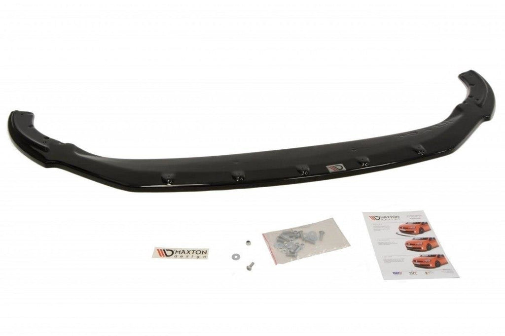 Maxton Design Street+ Spoilerlippe Front Ansatz passend für Skoda Fabia Mk2 FL schwarz Hochglanz
