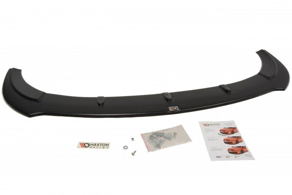 Maxton Design Street+ Spoilerlippe Front Ansatz V.1 passend für SEAT LEON MK2 CUPRA FR Facelift schwarz Hochglanz