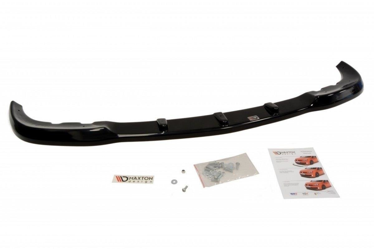 Maxton Design Street+ Spoilerlippe Front Ansatz passend für MERCEDES CLK W209 FÜR AMG schwarz Hochglanz