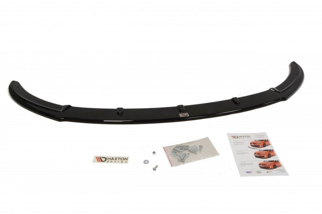 Maxton Design Street+ Spoilerlippe Front Ansatz passend für Hyundai Veloster schwarz Hochglanz