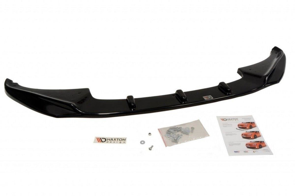 Maxton Design Street+ Spoilerlippe Front Ansatz passend für HONDA CIVIC MK8 Facelift schwarz Hochglanz