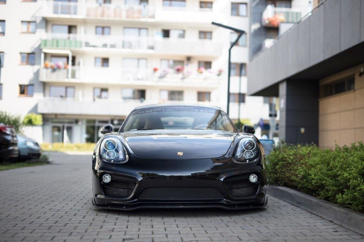 Maxton Design Street+ Spoilerlippe Front Ansatz V.1 passend für Porsche Cayman Mk2 981C