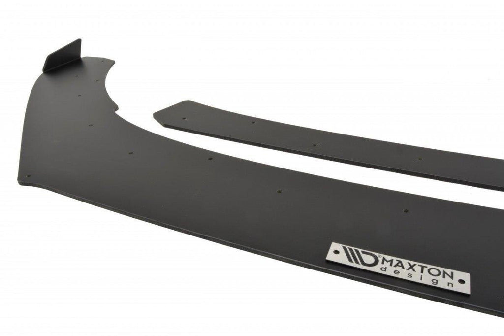 Maxton Design Racing Street+ Spoilerlippe Front Ansatz passend für (Mit Flügeln) VW Polo GTI Mk5 Facelift