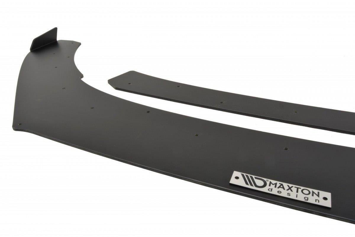 Maxton Design Racing Street+ Spoilerlippe Front Ansatz passend für (Mit Flügeln) VW Polo GTI Mk5 Facelift