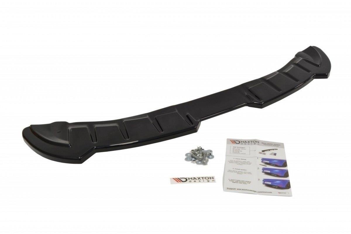 Maxton Design Diffusor Heck Ansatz für SEAT IBIZA 4 SPORTCOUPE (vor Facelift) schwarz Hochglanz