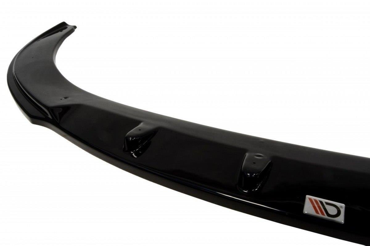 Maxton Design Street+ Spoilerlippe Front Ansatz passend für SEAT IBIZA IV FR (6J) vor Facelift schwarz Hochglanz