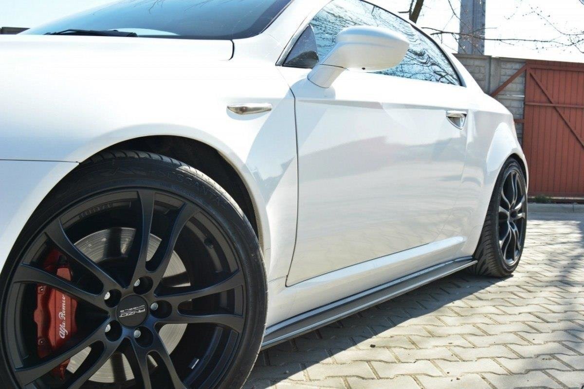 Maxton Design Street+ Seitenschweller Leisten passend für Alfa Romeo Brera schwarz Hochglanz