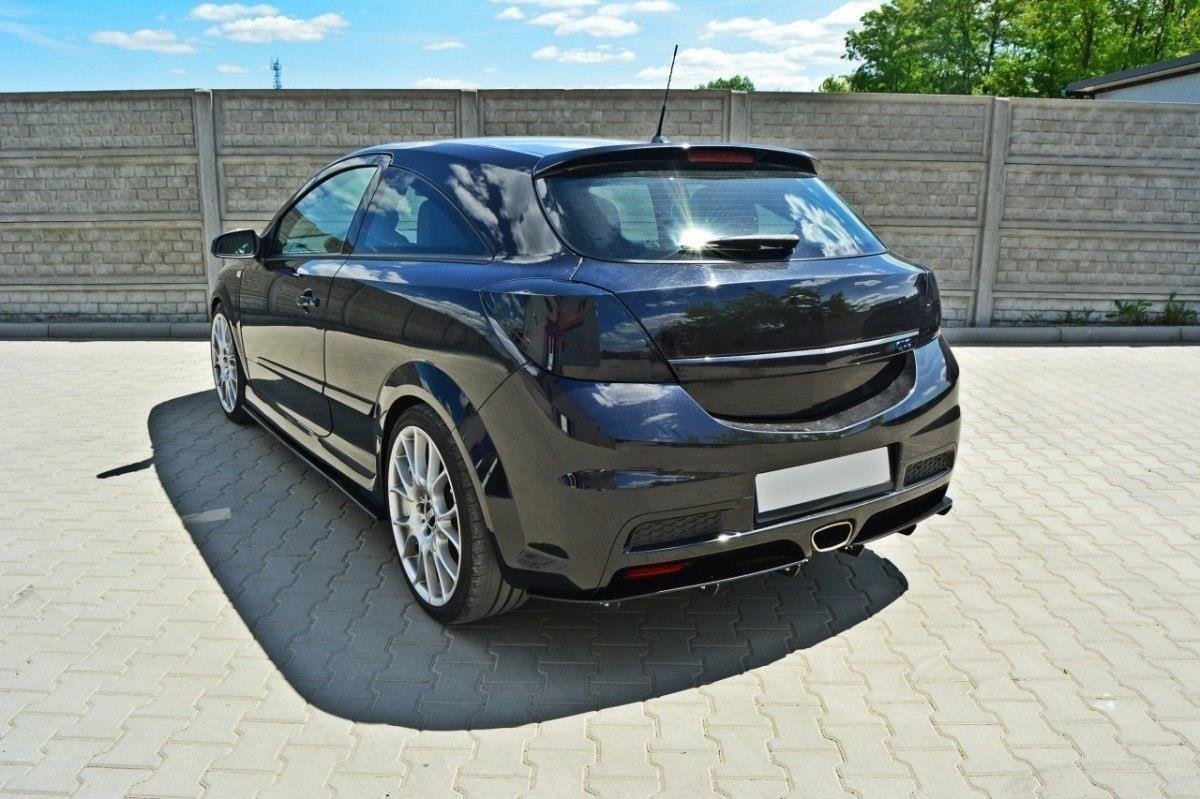 Maxton Design Diffusor Heck Ansatz passend für Heckschürze passend für OPEL ASTRA H (FOR OPC / VXR)