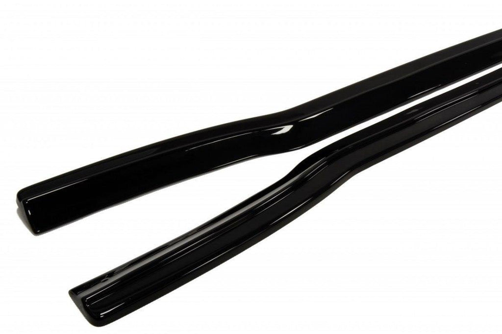 Maxton Design Seitenschweller Diffuser Ford Focus RS Mk2 schwarz Hochglanz für Ford Focus RS