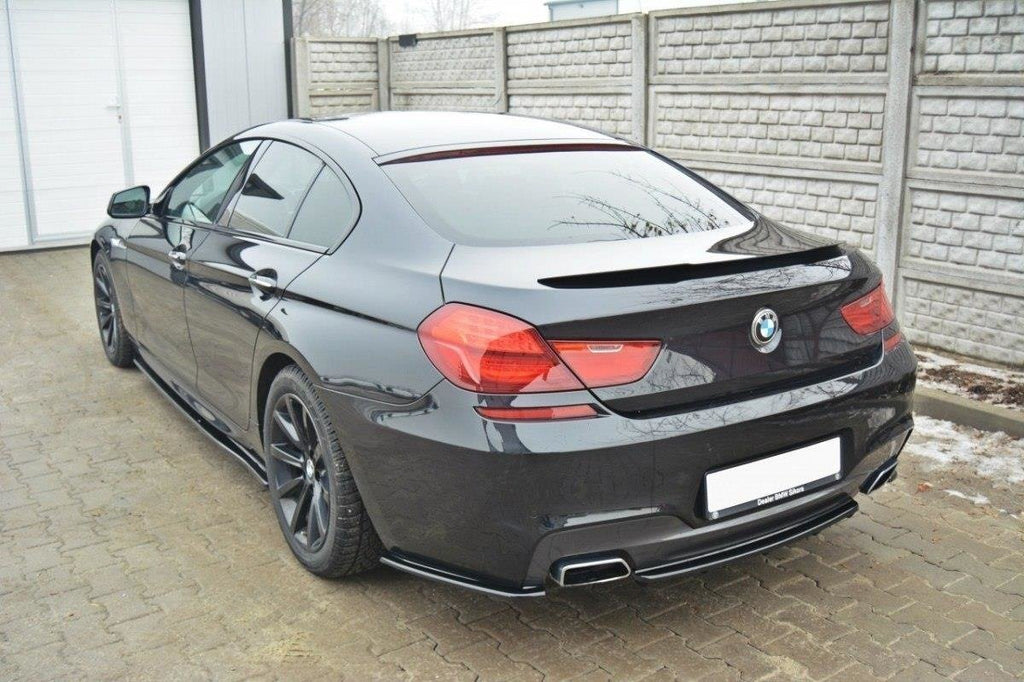 Maxton Design Spoiler CAP passend für BMW 6er Gran Coupé M Paket schwarz Hochglanz