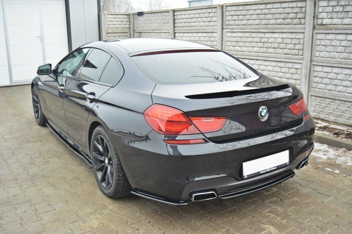 Maxton Design Spoiler CAP passend für BMW 6er Gran Coupé M Paket schwarz Hochglanz