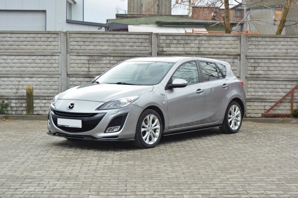 Maxton Design Street+ Seitenschweller Leisten passend für Mazda 3 Sport MK2 schwarz Hochglanz
