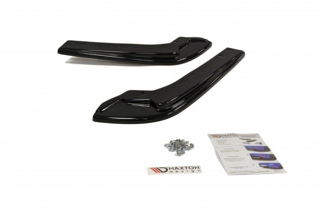 Maxton Design Heck Ansatz Flaps Diffusor V.1 passend für Subaru Impreza WRX STI Mk4 / Mk4 Facelift schwarz Hochglanz