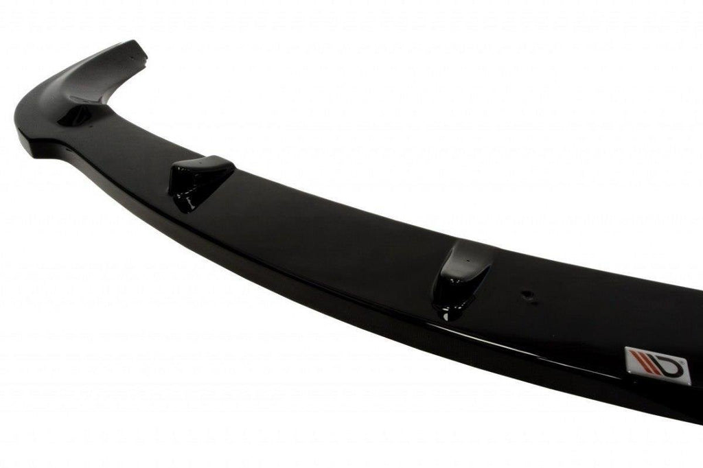 Maxton Design Street+ Spoilerlippe Front Ansatz passend für MERCEDES SL R230 AMG schwarz Hochglanz