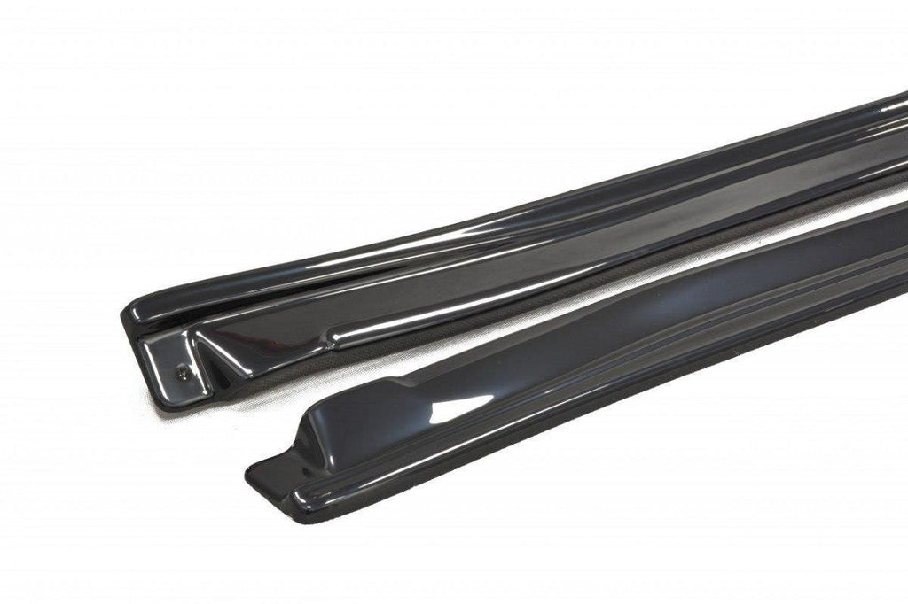 Maxton Design Street+ Seitenschweller Leisten passend für Subaru Impreza II WRX schwarz Hochglanz