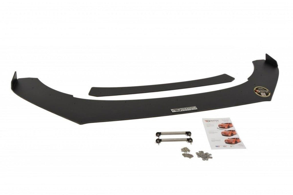 Maxton Design Racing Street+ Spoilerlippe Front Ansatz passend für (Mit Flügeln) VW Polo GTI Mk5 Facelift