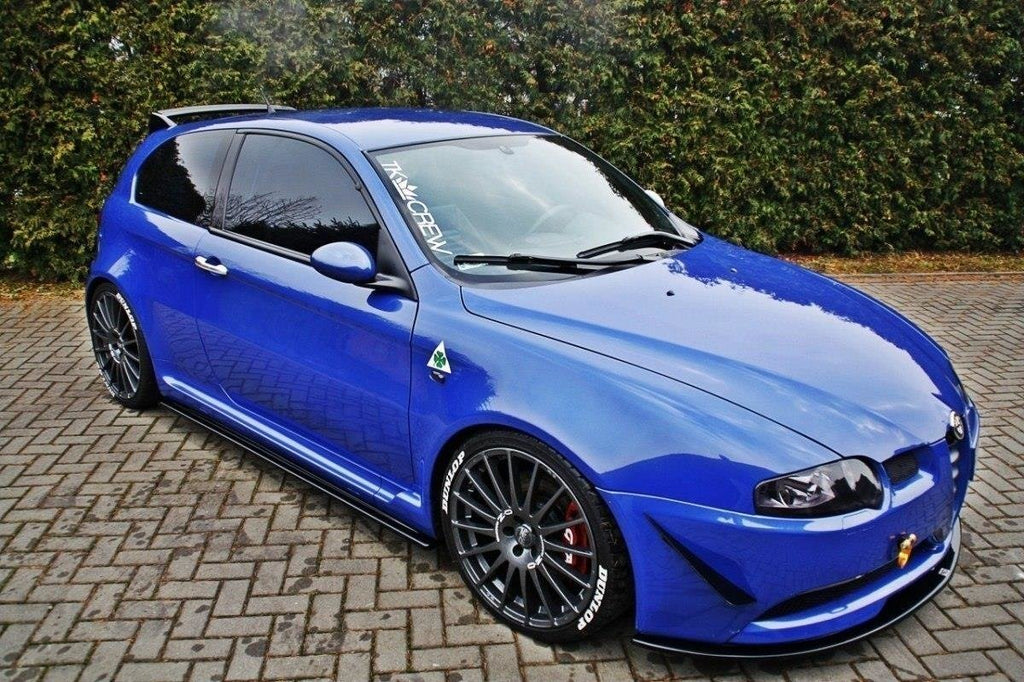 Maxton Design Street+ Seitenschweller Leisten passend für Alfa Romeo 147 GTA schwarz Hochglanz