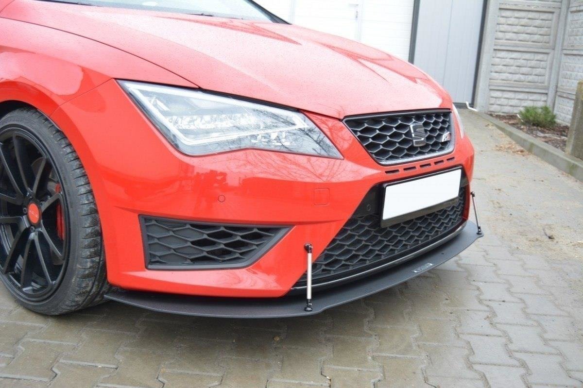 Maxton Design Racing Street+ Spoilerlippe Front Ansatz passend für SEAT LEON III CUPRA / FR