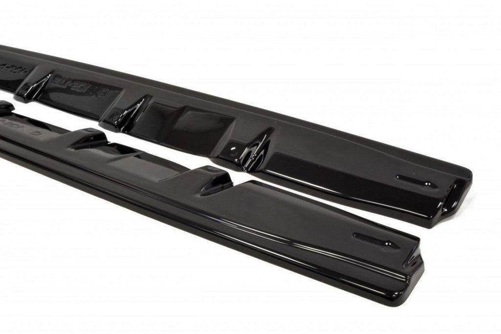 Maxton Design Street+ Seitenschweller Leisten passend für V.1 passend für Subaru Impreza WRX STI MK4 schwarz Hochglanz