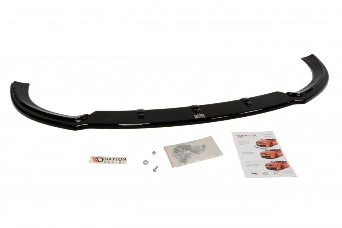 Maxton Design Street+ Spoilerlippe Front Ansatz V.2 passend für Ford Focus RS Mk2 schwarz Hochglanz