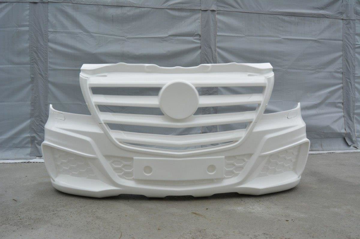Maxton Design Front Stoßstange MERCEDES SPRINTER 2013-UP (+ Separater Grill) für Mercedes-Benz Sprinter Mk2 Facelift