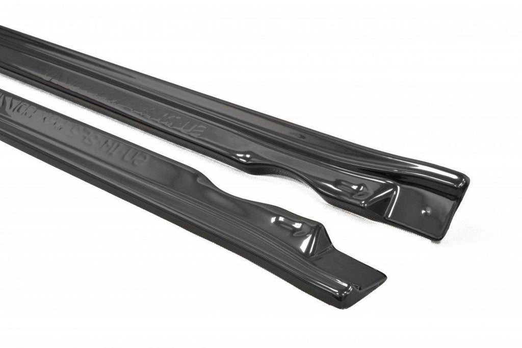 Maxton Design Street+ Seitenschweller Leisten passend für Subaru Impreza II WRX schwarz Hochglanz